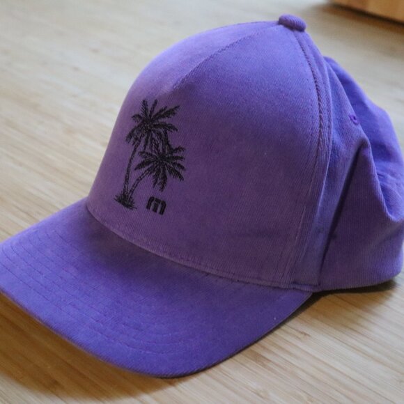 Travis Mathew Lime Ridge Palm Embroidered Snapback Hat - Picture 2 of 7